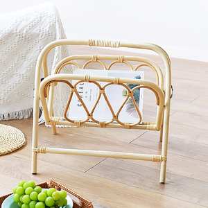 Soporte de archivo de oficina y revistas de ratán artesanal, estante de exhibición de folleto, precio más bajo, OEM ODM, aceptado - Product Image 5