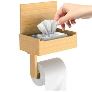 Portarrollos de Papel Higiénico Cuadrado de Madera Ecológico Premium, Diseño Moderno Hecho a Mano, Ideal para Regalo de Inauguración, Venta al por Mayor a Bajo Precio - Product Image 2