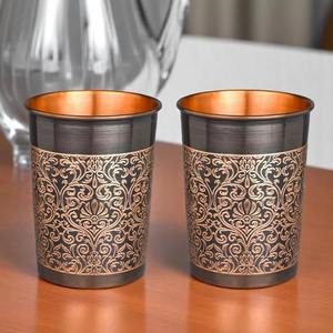 Gobelet en cuivre ayurvédique pour eau et détoxification - Anti-fuite, compatible lave-vaisselle et micro-ondes, idéal pour la maison, le bureau, les cadeaux et l'hôtellerie - Product Image 1