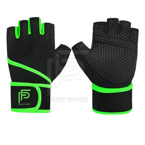 Guantes de Gimnasio sin Dedos con Agarre Extra, Guantes de Fitness para Levantamiento de Pesas con Protección Mejorada en la Palma y Soporte para Muñecas para Deportes - Product Image 6