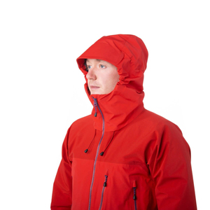 Men's <b>Red</b> Fleece Jacket Quarter Zip Windproof Casual Autumn Wear Polyester <b>Material</b> Regular Fit - Product Image 3