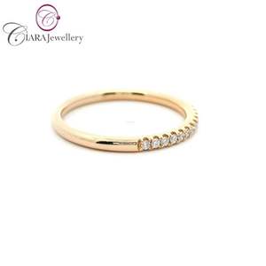 Venta Directa de Fábrica, Anillo de Boda para Mujer en Oro Blanco/Amarillo/Rosa de 18K, Estilo Clásico, Anillo de Compromiso con Diamante Natural - Product Image 6
