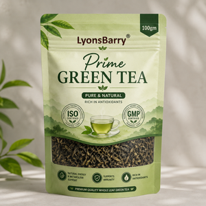 Thé vert LyonsBarry Prime 100g en feuilles entières, pur et naturel, riche en antioxydants - Product Image 2