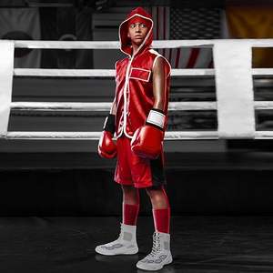 รองเท้าผ้าใบหุ้มข้อสูงสำหรับผู้ชาย สำหรับมวยปล้ำ มวยสากล วัสดุ PU ระบายอากาศได้ดี น้ำหนักเบา กันลื่น เหมาะสำหรับออกกำลังกาย - Product Image 2