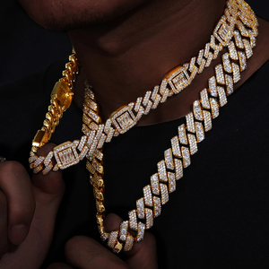 Luxury <b>Iced</b> <b>Out</b> VVS Moissanite Diamond Necklaces Hip Hop IGI Certified RATAN JEWELS S925 Silver Cuban Link <b>Chain</b> for Unisex - Product Image 2