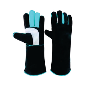 Holy Signs International HSI-1457 High Heat Resistance Anti-Cut Breathable Fleece-Lined Cowhide Leather Welder <b>Gloves</b> Molten - Product Image 3