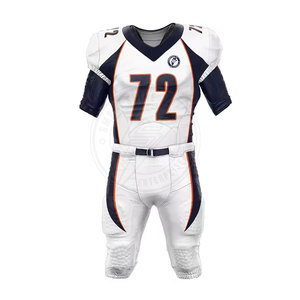 New Arrival Hot Sale Breathable American Football Uniform Wholesale Custom Logo Printed Design Adult 100% Polyester - Product Image 4