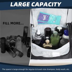 Grande trousse de toilette résistante à l'eau, sac de voyage suspendu pour hommes et femmes, pour maquillage, cosmétiques, rasage - Product Image 2