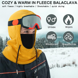 Masque facial unisexe en balaclava 100% polyester imprimé par sublimation, anti-humidité, couvre-tout le visage et le cou pour la course à pied et le cyclisme en plein air - Product Image 5
