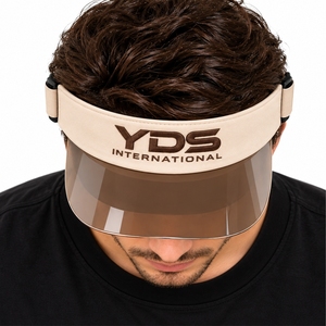 Casquette de sport unisexe à visière, ajustement réglable, design ouvert, large bord incurvé, style bicolore, légère et confortable - Product Image 4