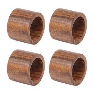 Ensemble de 4 porte-serviettes décoratifs en bois pour la décoration de table, pour la décoration de restaurants et d'hôtels, pour la décoration d'événements, pour la décoration de fêtes - Product Image 1