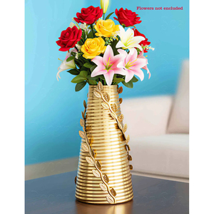 Unique Brass Tabletop <b>Vase</b> <b>Gold</b> Finish Handmade Custom Shape Decorative Flower <b>Vase</b> for Wedding Home Living Area Decor - Product Image 5