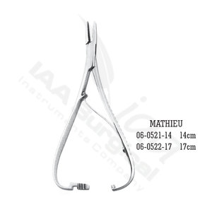 Pinza Porta Agujas Olsen Manual de Alta Calidad, Tijeras de 17cm, Instrumentos Quirúrgicos de Acero Inoxidable, Porta Agujas de Sutura, CE - Product Image 1