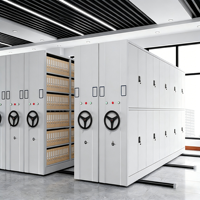 Sistema de Estanterías Móviles de Alta Densidad, Archivo Móvil, Gabinete Eléctrico Compacto, Estanterías Móviles Compactas