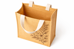 Eco Friendly Jute Tote Bag Printed Quote Reusable Wedding Exhibition Gift Wine Bag Custom Logo Wholesale Groceries Shops Top - Product Image 4