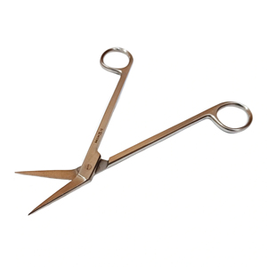 กรรไกรตัดม่านตาแบบมุมเฉียงสำหรับศัลยกรรมจักษุ เครื่องมือผ่าตัดตาที่มีความแม่นยำ ใบมีดคมละเอียดพิเศษสำหรับการตัดเนื้อเยื่อที่ละเอียดอ่อน - Product Image 1