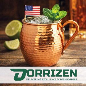 Tasses à Moscow Mule en cuivre pur tendance, 400 ml, anti-fuite, réutilisables, écologiques, compatibles lave-vaisselle, avec poignée, design personnalisable - Product Image 3