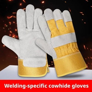 Gants de travail de sécurité EPI en cuir de chèvre certifiés EN420, anti-coupure, doublure en coton, 10 pouces, sans silicone, directement de l'usine - Product Image 5