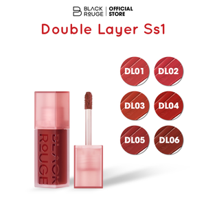 Gloss à lèvres double couche en velours de la marque coréenne Black Rouge, 4,1 g, modèle DL01, longue tenue, hydratant, haute pigmentation, gel - Product Image 6