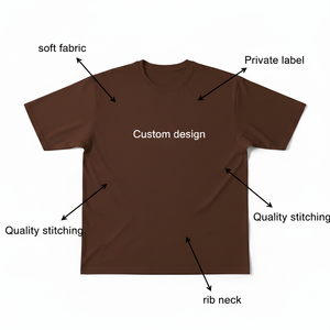 Camiseta unisex 100% algodón, estilo oversized, corte holgado, informal, estampada, con logo personalizado en la parte delantera, impresión digital, antiarrugas - Product Image 6