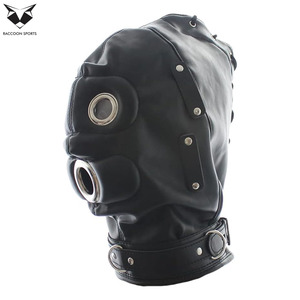 Máscara de Cuero PU con Capucha para Hombre, Estilo Bondage, Correa Ajustable, para Club, Fiesta, Cosplay, Moda 2026 - Product Image 6