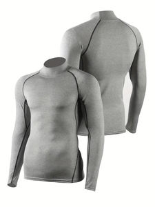 Maillot de compression à col montant et manches longues pour MMA, respirant, UPF50+, séchage rapide, pour BJJ, taille personnalisable - Product Image 6