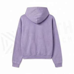 Pull à capuche épais en tricot anti-plis pour femme, style streetwear, vêtement d'hiver, couleur personnalisable, vente en gros - Product Image 2
