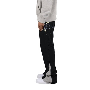 Pantalon de survêtement évasé décontracté de haute qualité pour hommes sur mesure pantalon de survêtement ceinture élastique pantalon de survêtement empilé pour hommes 2025 - Product Image 1