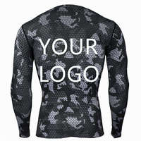 Ensemble de compression pour hommes 4 pièces MMA BJJ Short de combat à séchage rapide Pantalon moulant à manches longues Rash Guard Front Boxing Muay Thai
