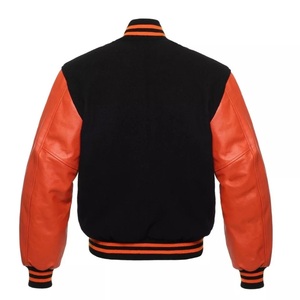 Customized Wholesale Men's Stand Collar Breathable Windproof Quick Dry Thick Fleece Varsity Jacket - Product Image 2