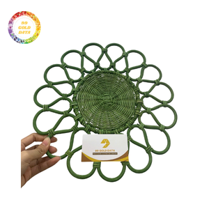 Plato Decorativo Redondo de Ratán Premium, Tejido a Mano, para Eventos y Bodas, Suministro al por Mayor - Product Image 1