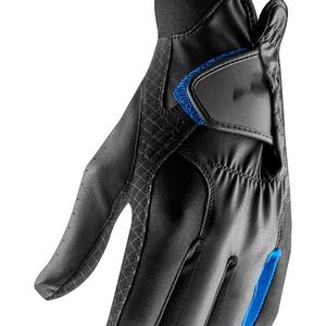 Gants de golf pour homme, main gauche, en cuir véritable, avec logo personnalisé, emballage, paume en cuir souple et durable, antidérapants, respirants, couleur blanche - Product Image 5