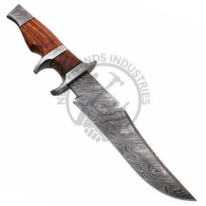 Nuevo Cuchillo Táctico de Caza para Senderismo y Camping, Cuchillo Bowie de Acero de Damasco, Cuchillo de Supervivencia de Hoja Fija Afilada - Product Image 1