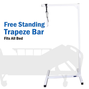 Barra Trapezoidale Autoportante in Acciaio per Supporto alla Mobilità a Letto fino a 450 libbre, Ausilio per Pazienti da Terra per Uso Domestico - Product Image 3