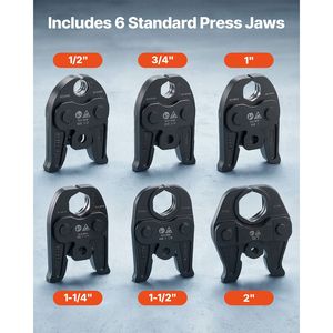 Herramienta Eléctrica ProPress de 18V, 6 32KN, para Prensar Tuberías de Cobre de 1/2", 3/4", 1", 1 1/4", 1 1/2", 2", Pinza Eléctrica para Crimpar Cables - Product Image 3