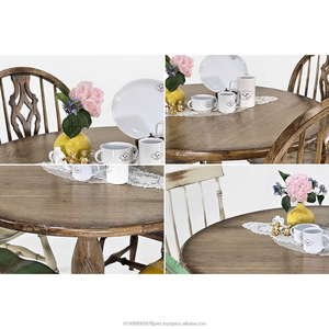 Vente de table à manger classique indonésienne vintage n° Bois d'acajou massif 8226 pour usage commercial dans les hôtels et restaurants - Product Image 6