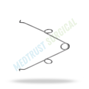 Retractor Quirúrgico de Resorte Grieshaber, Instrumento de Microcirugía de Acero Inoxidable - Product Image 4