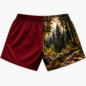 Shorts de rugby personnalisés pas chers, style hip-hop, respirants, écologiques, séchage rapide, avec cordon de serrage, poche latérale, en toile 100% - Product Image 4