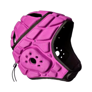 Casque 7v7 noir mat à finition lisse, rembourré, intérieur en mousse haute densité, canaux respirants, fermeture arrière, casques athlétiques au toucher doux - Product Image 6