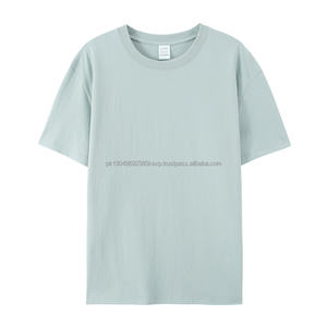 Wholesale <b>Mens</b> High-quality T-<b>shirt</b> Printing On-demand Printing logo Label 100% Cotton Embroidered White T-<b>shirt</b> - Product Image 5
