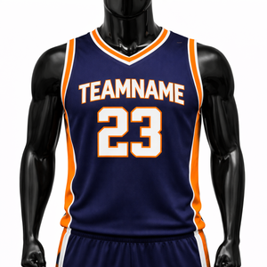 Uniforme de Baloncesto Personalizado para Equipos Escolares, de Secado Rápido, Transpirable, 100% Poliéster, Sublimado, sin Mangas, Corte Atlético - Product Image 1
