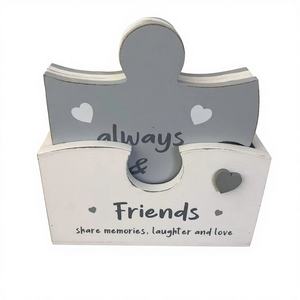 Juego de posavasos de madera con palabras de rompecabezas bohemias personalizadas, alfombrillas únicas para mesa, almohadillas para el hogar, Navidad, personalizables - Product Image 1