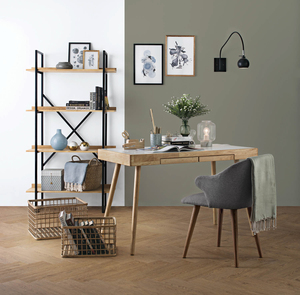 Escritorio de Estudio Minimalista y Duradero con Patas de Madera Cónicas para Oficina en Casa - Product Image 6
