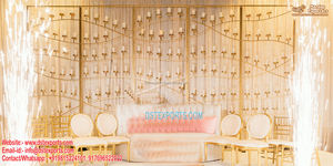 Paredes de velas de boda de ensueño para decoración de escenario, decoración de fondo de boda moderna, soportes de velas, último diseño, paredes de velas de boda - Product Image 5