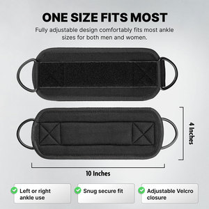 Wholesale <b>Cheap</b> Price Unisex Ankle Strap 8mm Neoprene <b>Padding</b> Non Slip Eco Friendly Sustainable Durable Adjustable Fit Strap - Product Image 3
