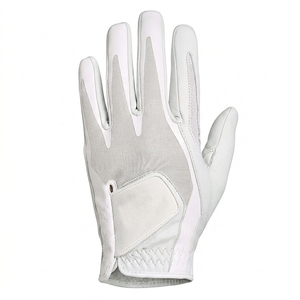 Gants de golf pour hommes de haute qualité en cuir véritable, respirants, antidérapants, avec sangle de poignet réglable et fermeture auto-agrippante, pour droitier et gaucher - Product Image 3