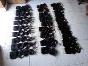 5x5 sud indien usine Remy vierge cambodgienne cheveux fermeture droite Texture mélange de cheveux avec des cheveux péruviens cheveux humains - Product Image 4