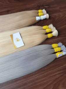2024 Volos pour les couleurs Remy Extensions de cheveux Machine Double trame de couleur claire paquet de cheveux vietnamiens 100g en vrac prix de gros - Product Image 6