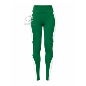 Iota Phi Lambda <b>Women's</b> Workout Set Quarter Zip Top Short Sleeve High Waist <b>Leggings</b> With <b>White</b> Stripe Sports Activewear Set - Product Image 4