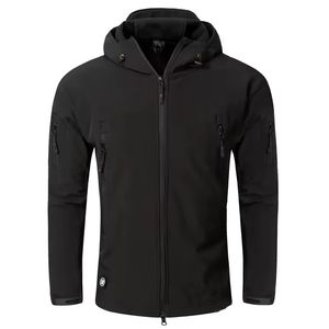 Winter Warm <b>Men's</b> Tactical Softshell <b>Jacket</b> Hooded Waterproof for Outdoor Hiking Hunting Training - Product Image 1